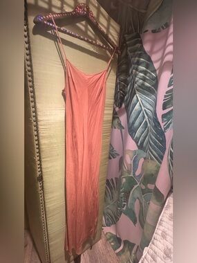 Women’s Maxi Slip Dress in Dusty Rose